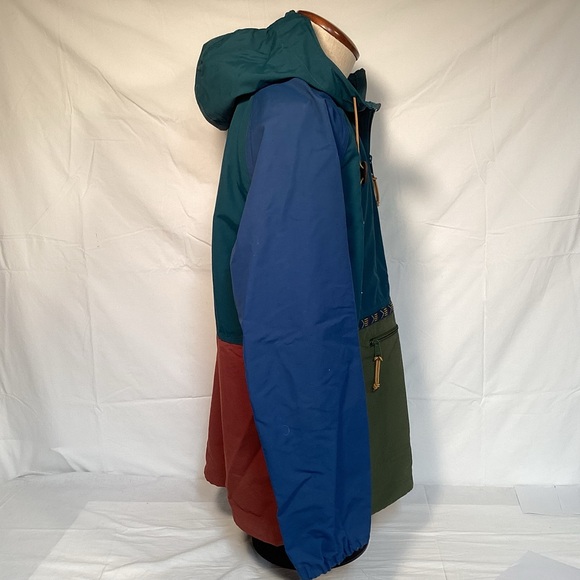 L.L. Bean Blue and Green Windbreaker Mountain Classic Jacket Men’s size Large - Picture 4 of 11